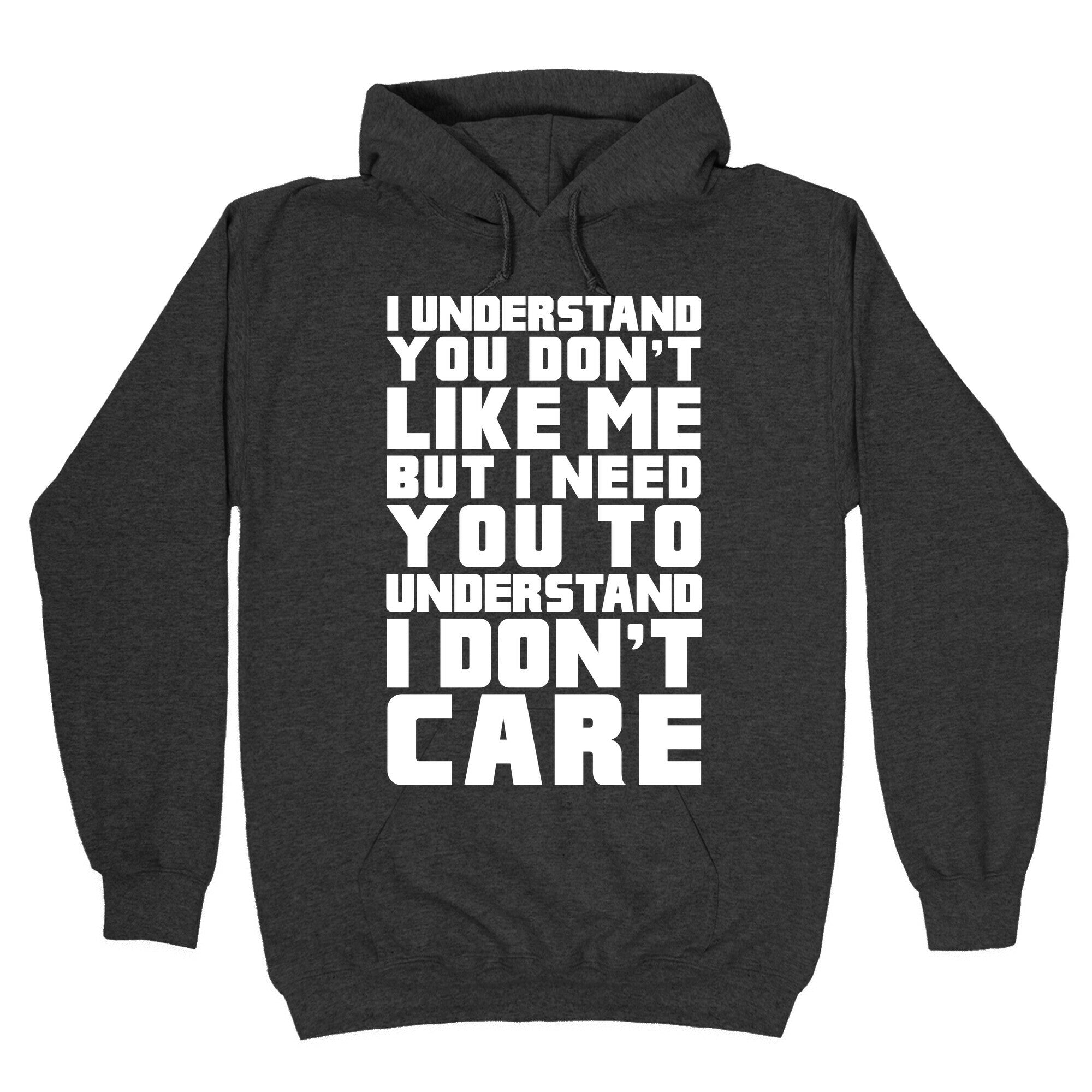 I Understand You Don't Like Me But I Need You To Understand I Don't Care Hoodie